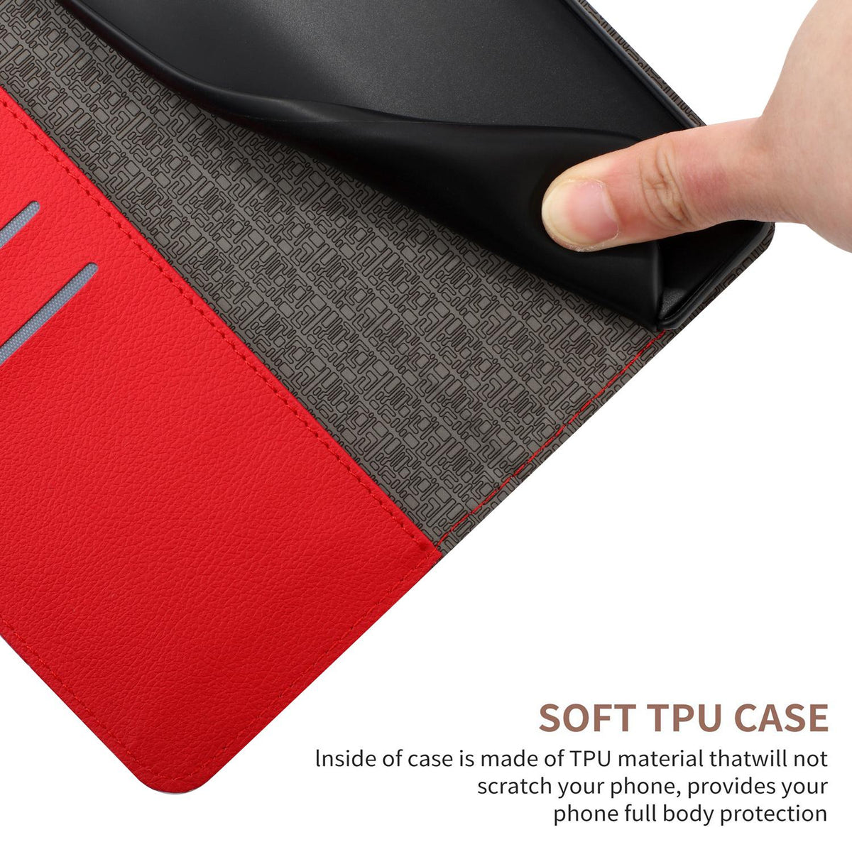 For Redmi Note 17 Pro 5G Global 163.5mm Rhombic Grid Texture Leather Phone Case - Red - EDA007086321B
