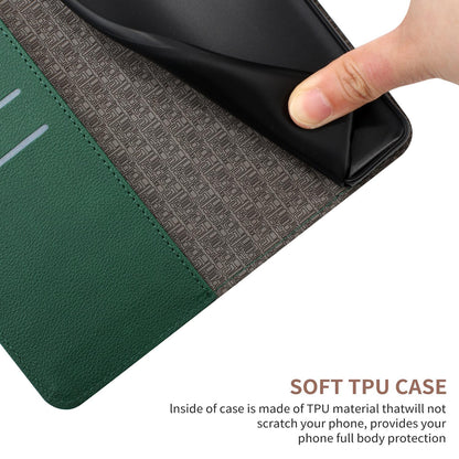 For Redmi Note 17 Pro 5G Global 163.5mm Rhombic Grid Texture Leather Phone Case - Green - EDA007086321C