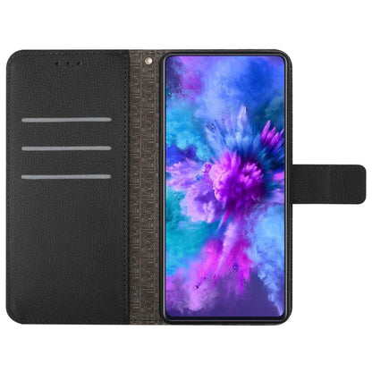 For Redmi Note 17 Pro 5G Global 163.5mm Rhombic Grid Texture Leather Phone Case - Black - EDA007086321E