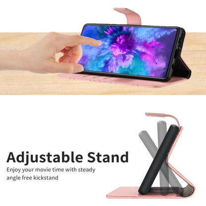 For Redmi Note 17 Pro 5G Global 163.5mm Rhombic Grid Texture Leather Phone Case - Pink - EDA007086321F