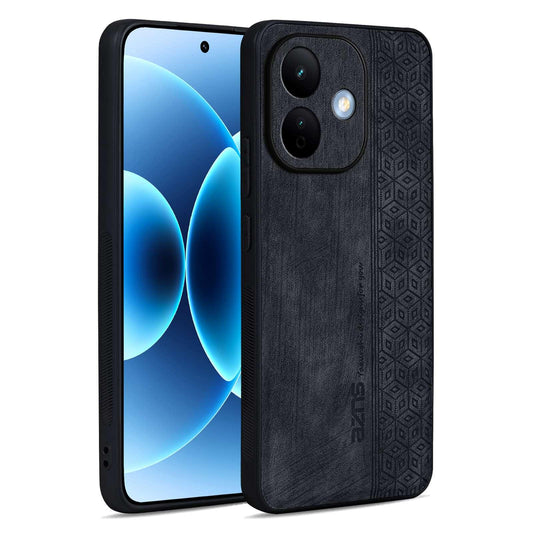 For Redmi Note 17 5G/4G Global 171mm AZNS 3D Embossed Skin Feel Phone Case(Black)