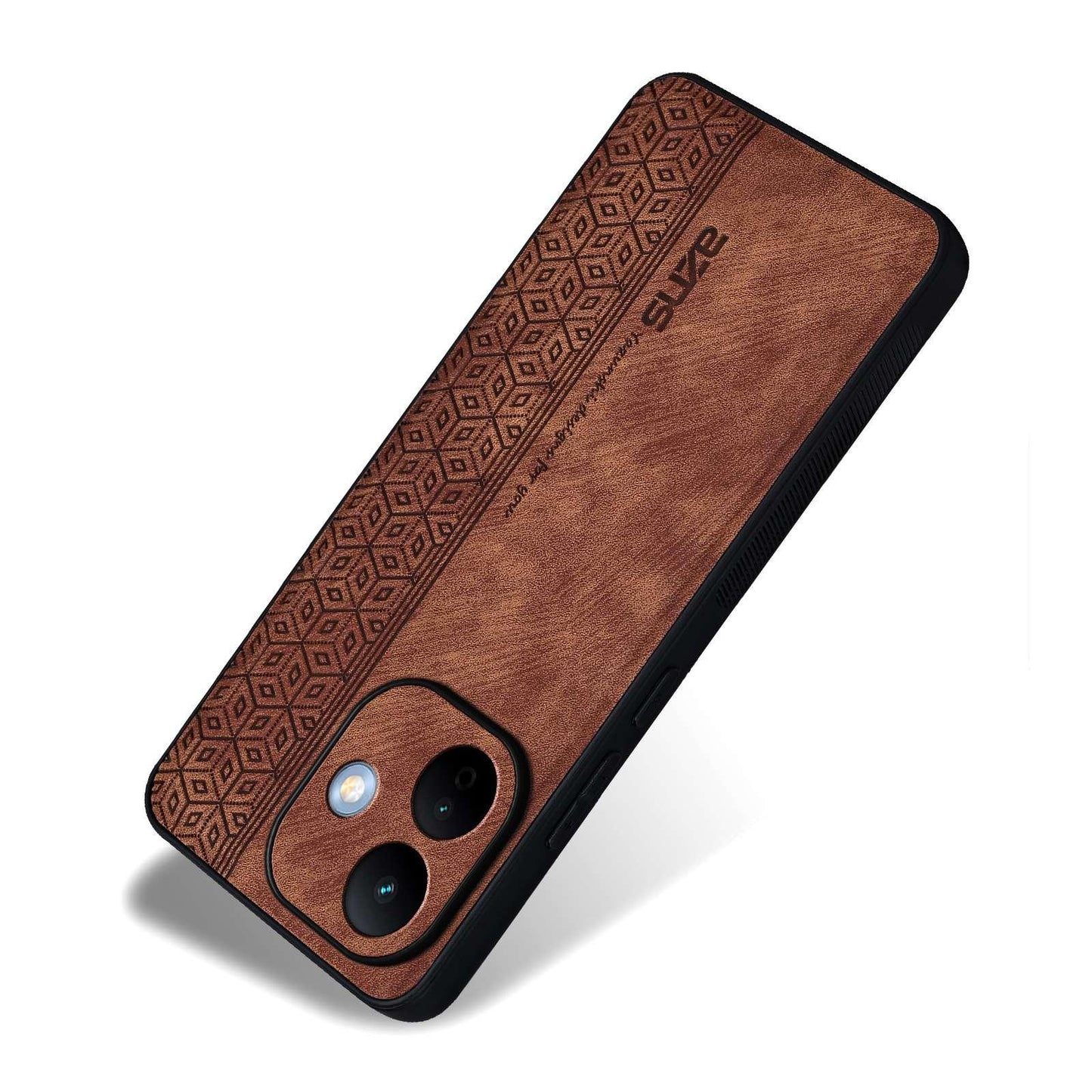For Redmi Note 17 5G/4G Global 171mm AZNS 3D Embossed Skin Feel Phone Case(Brown)