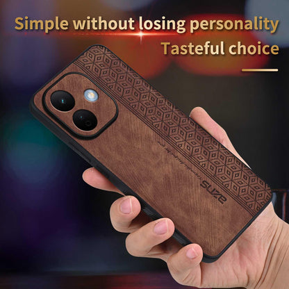 For Redmi Note 17 5G/4G Global 171mm AZNS 3D Embossed Skin Feel Phone Case(Brown)