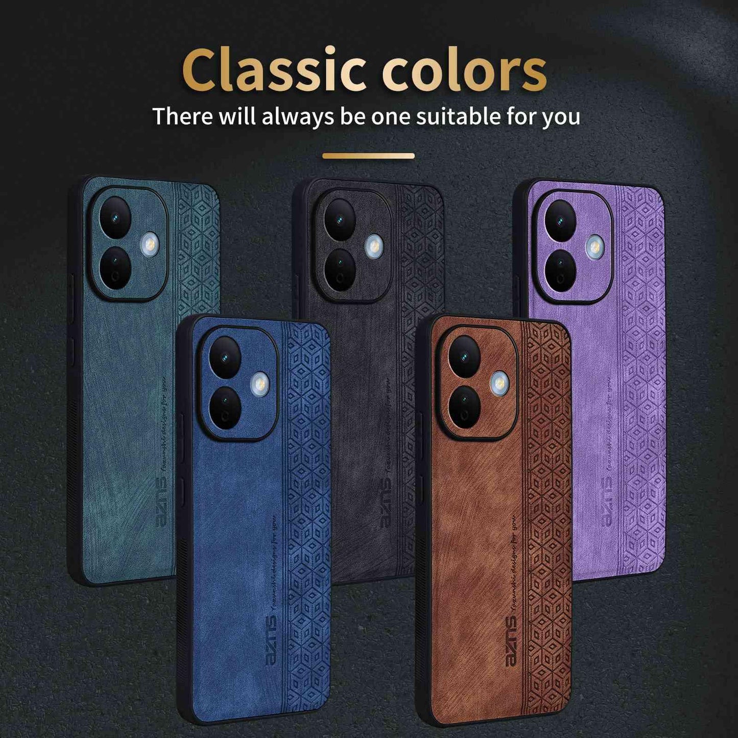 For Redmi Note 17 Pro 5G Global 163mm AZNS 3D Embossed Skin Feel Phone Case(Black)