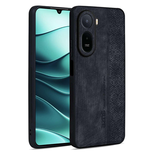 For Redmi A7 Pro 4G/5G 171mm AZNS 3D Embossed Skin Feel Phone Case(Black)