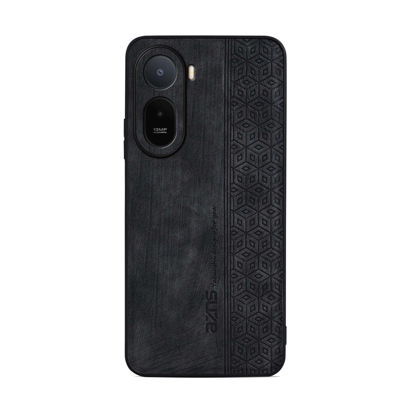 For Redmi A7 Pro 4G/5G 171mm AZNS 3D Embossed Skin Feel Phone Case(Black)