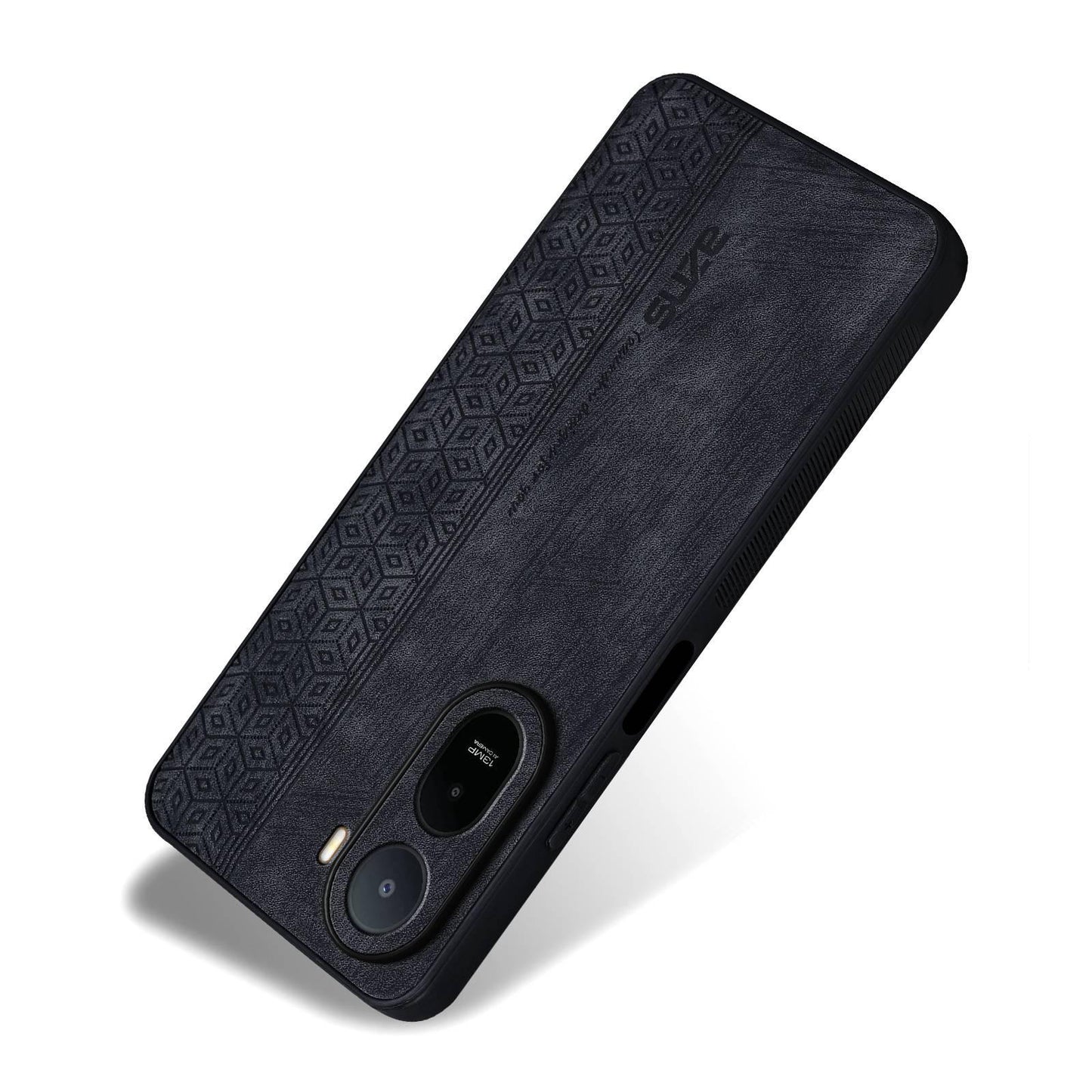 For Redmi A7 Pro 4G/5G 171mm AZNS 3D Embossed Skin Feel Phone Case(Black)