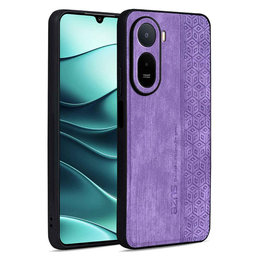 For Redmi A7 Pro 4G/5G 171mm AZNS 3D Embossed Skin Feel Phone Case(Purple)