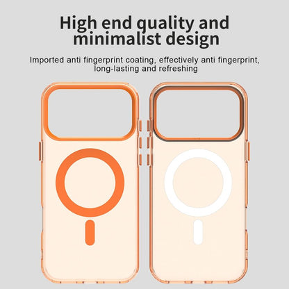 For iPhone 18 Pro Max Candy Magsafe PC Hybrid TPU Phone Case - Orange - EDA007087729B