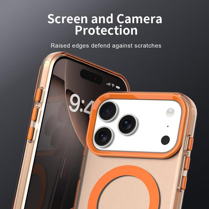 For iPhone 18 Pro Max Candy Magsafe PC Hybrid TPU Phone Case - Orange - EDA007087729B
