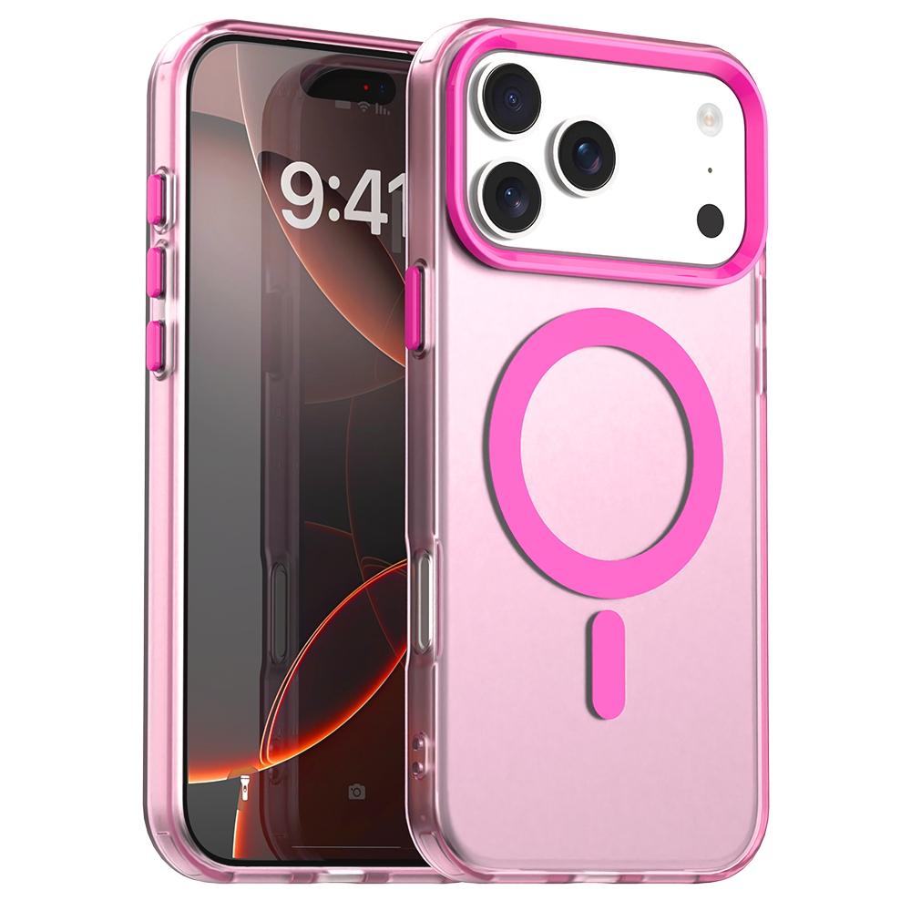 For iPhone 18 Pro Max Candy Magsafe PC Hybrid TPU Phone Case - Red - EDA007087729D