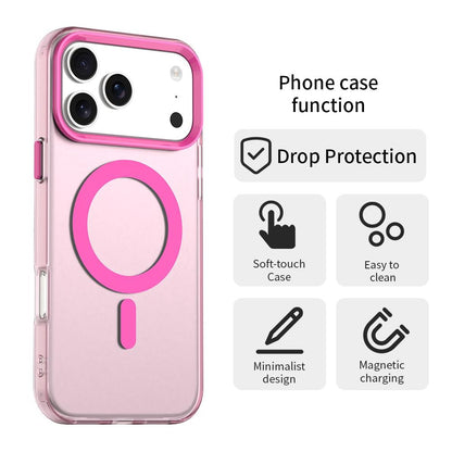 For iPhone 18 Pro Max Candy Magsafe PC Hybrid TPU Phone Case - Red - EDA007087729D