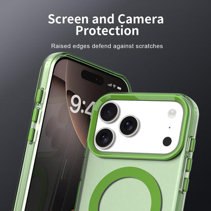 For iPhone 18 Pro Max Candy Magsafe PC Hybrid TPU Phone Case - Green - EDA007087729F