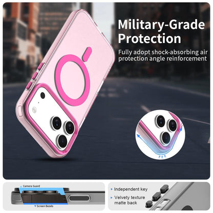 For iPhone 18 Pro Candy Magsafe PC Hybrid TPU Phone Case - Red - EDA007087730D