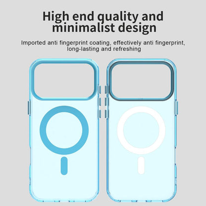 For iPhone 18 Pro Candy Magsafe PC Hybrid TPU Phone Case - Blue - EDA007087730E