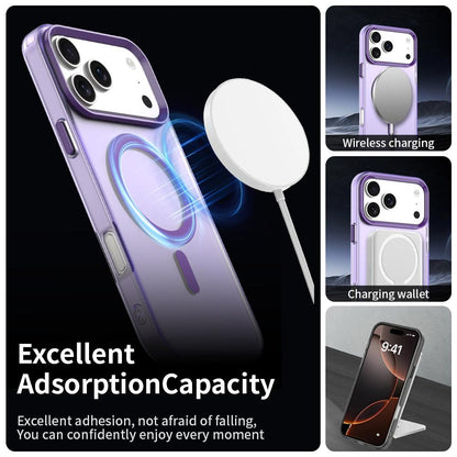 For iPhone 18 Pro Candy Magsafe PC Hybrid TPU Phone Case - Purple - EDA007087730G