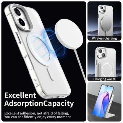 For iPhone 18 Candy Magsafe PC Hybrid TPU Phone Case - White - EDA007087731A