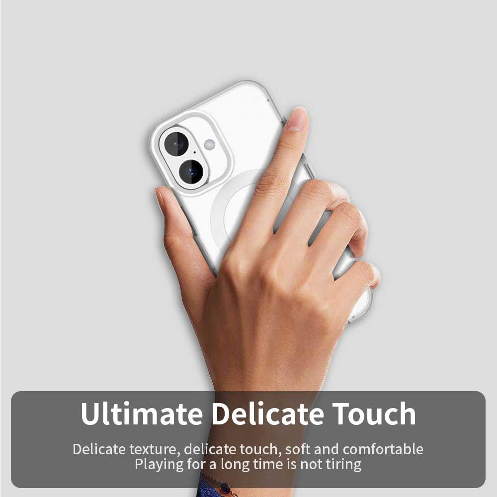 For iPhone 18 Candy Magsafe PC Hybrid TPU Phone Case - White - EDA007087731A
