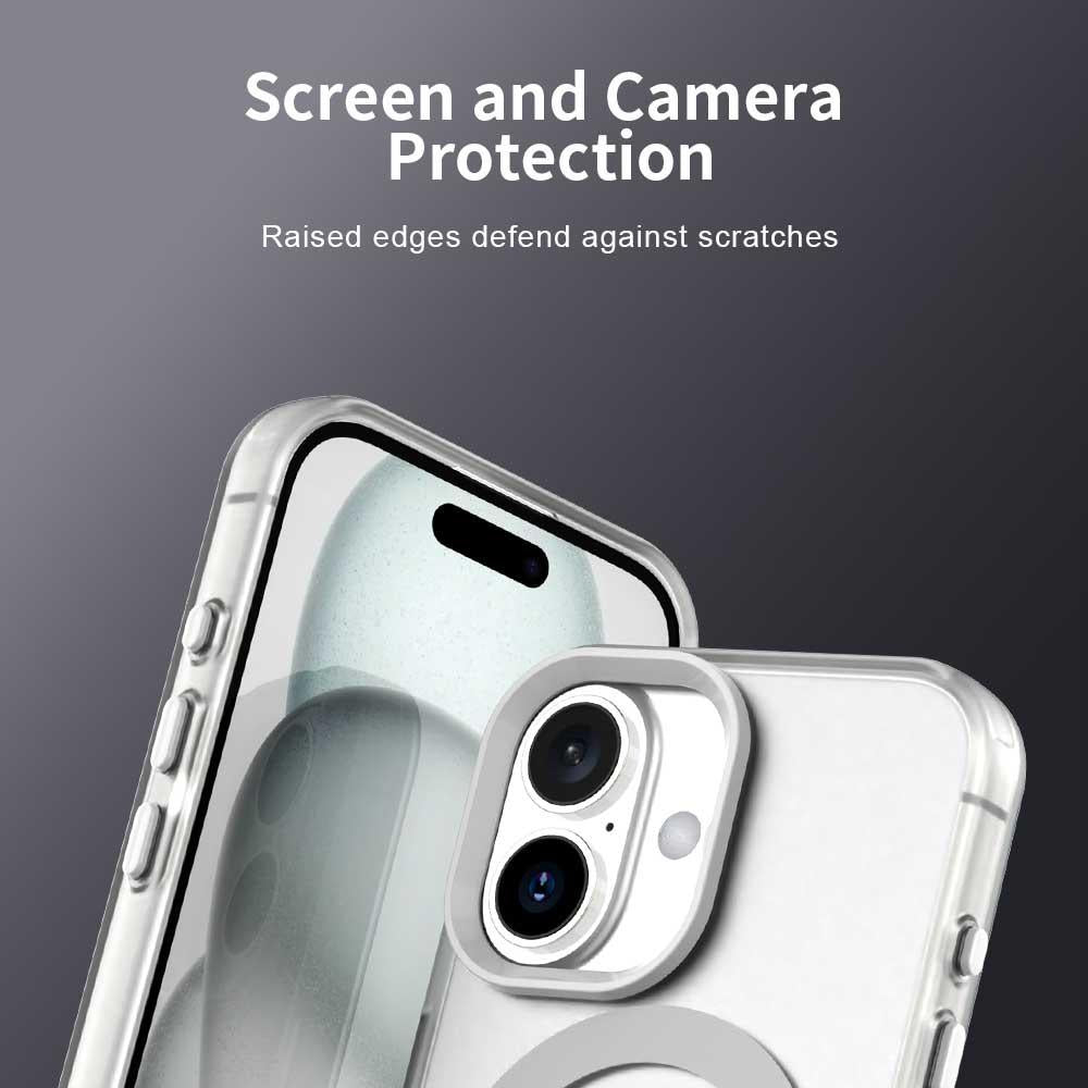 For iPhone 18 Candy Magsafe PC Hybrid TPU Phone Case - White - EDA007087731A