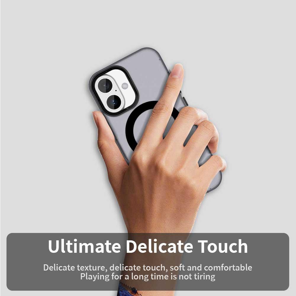 For iPhone 18 Candy Magsafe PC Hybrid TPU Phone Case - Black - EDA007087731C