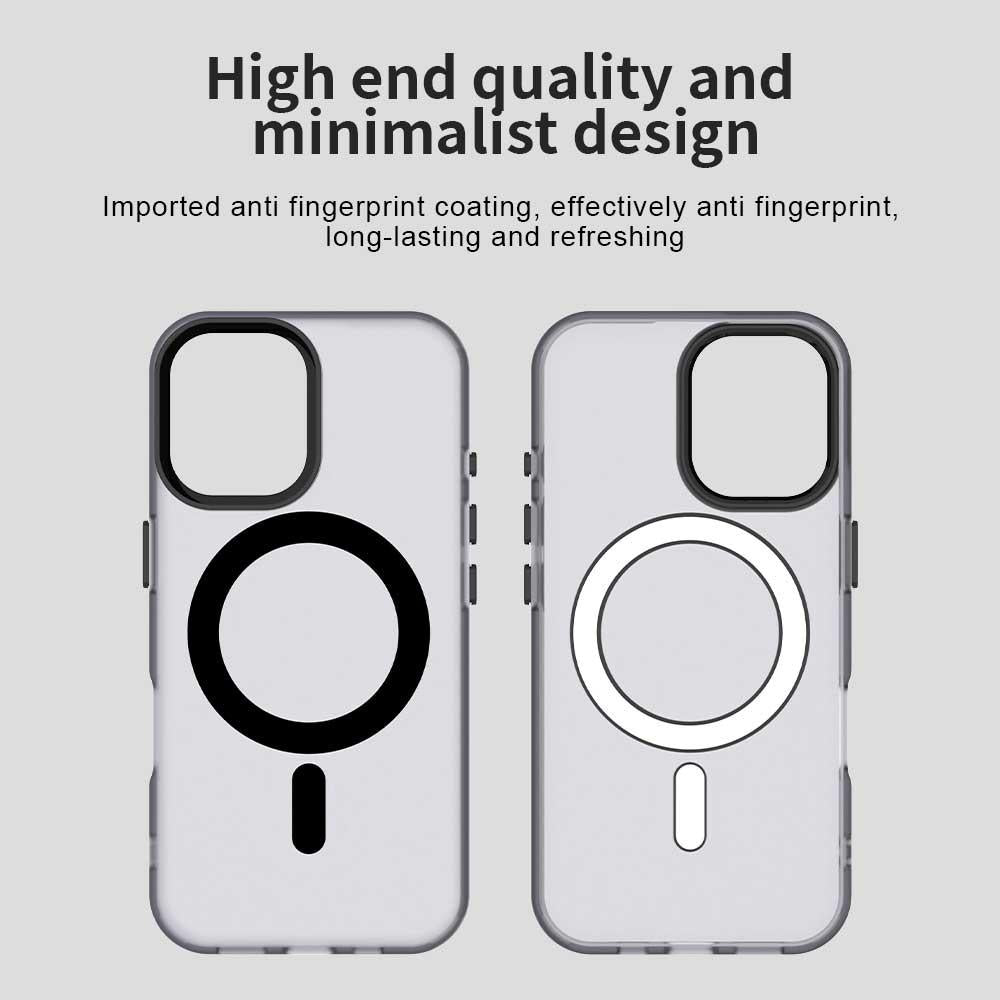 For iPhone 18 Candy Magsafe PC Hybrid TPU Phone Case - Black - EDA007087731C
