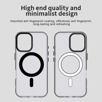 For iPhone 18 Candy Magsafe PC Hybrid TPU Phone Case - Black - EDA007087731C