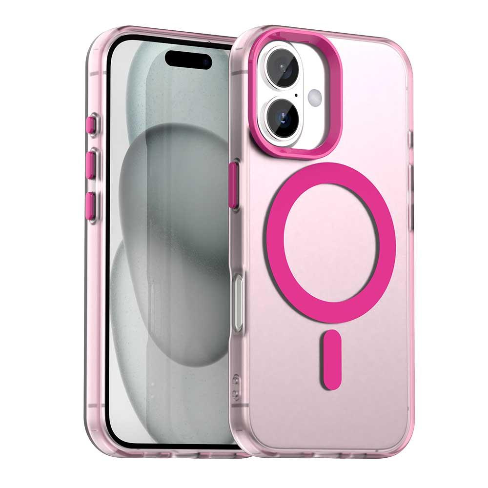 For iPhone 18 Candy Magsafe PC Hybrid TPU Phone Case - Red - EDA007087731D