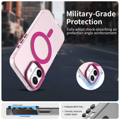 For iPhone 18 Candy Magsafe PC Hybrid TPU Phone Case - Red - EDA007087731D