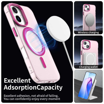 For iPhone 18 Candy Magsafe PC Hybrid TPU Phone Case - Red - EDA007087731D