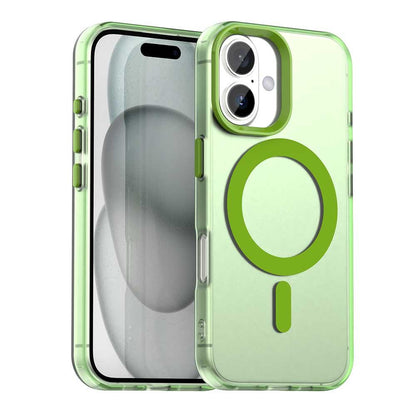 For iPhone 18 Candy Magsafe PC Hybrid TPU Phone Case - Green - EDA007087731F