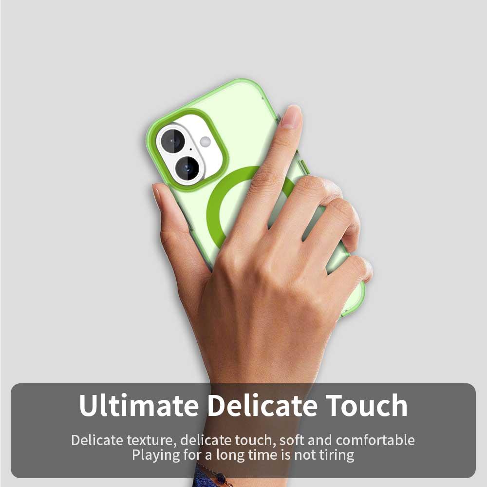 For iPhone 18 Candy Magsafe PC Hybrid TPU Phone Case - Green - EDA007087731F