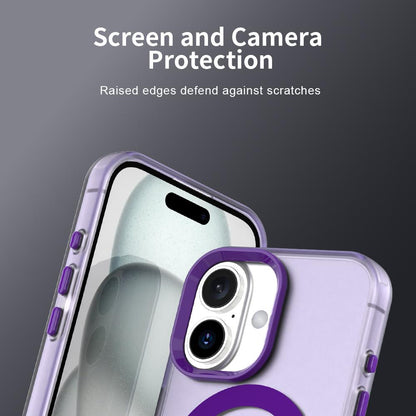 For iPhone 18 Candy Magsafe PC Hybrid TPU Phone Case - Purple - EDA007087731G