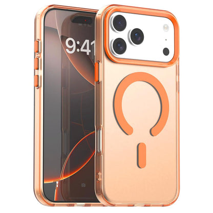 For iPhone 18 Pro C-type Candy Magsafe PC Hybrid TPU Phone Case - Orange - EDA007087732B