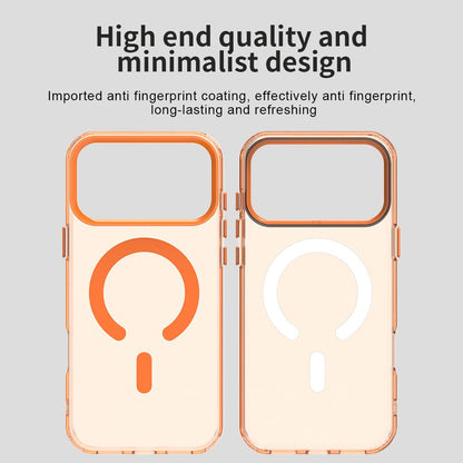 For iPhone 18 Pro C-type Candy Magsafe PC Hybrid TPU Phone Case - Orange - EDA007087732B