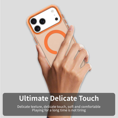 For iPhone 18 Pro C-type Candy Magsafe PC Hybrid TPU Phone Case - Orange - EDA007087732B
