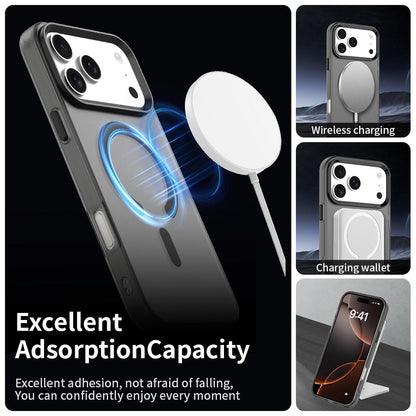 For iPhone 18 Pro C-type Candy Magsafe PC Hybrid TPU Phone Case - Black - EDA007087732C