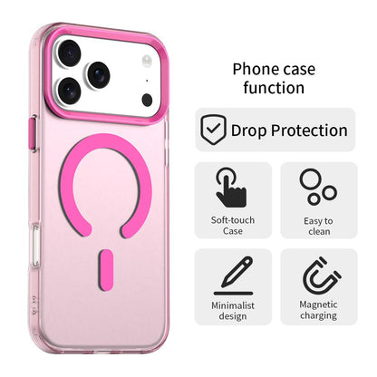 For iPhone 18 Pro C-type Candy Magsafe PC Hybrid TPU Phone Case - Red - EDA007087732D