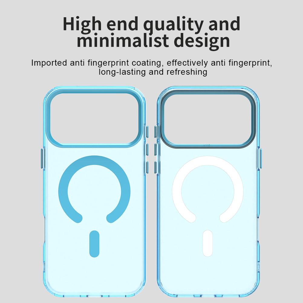 For iPhone 18 Pro C-type Candy Magsafe PC Hybrid TPU Phone Case - Blue - EDA007087732E