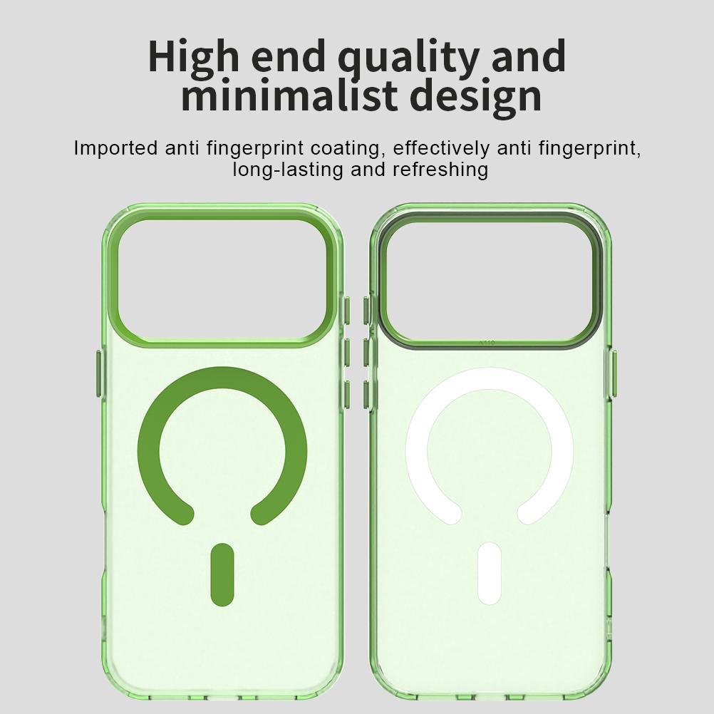 For iPhone 18 Pro C-type Candy Magsafe PC Hybrid TPU Phone Case - Green - EDA007087732F