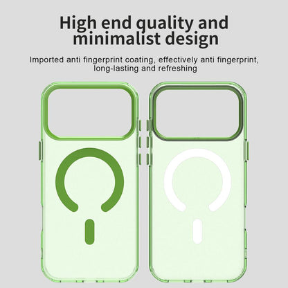 For iPhone 18 Pro C-type Candy Magsafe PC Hybrid TPU Phone Case - Green - EDA007087732F