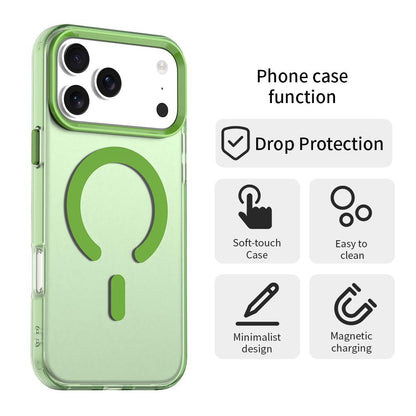 For iPhone 18 Pro C-type Candy Magsafe PC Hybrid TPU Phone Case - Green - EDA007087732F