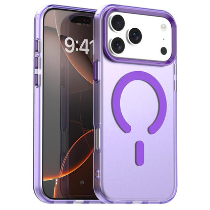 For iPhone 18 Pro C-type Candy Magsafe PC Hybrid TPU Phone Case - Purple - EDA007087732G