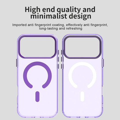 For iPhone 18 Pro C-type Candy Magsafe PC Hybrid TPU Phone Case - Purple - EDA007087732G