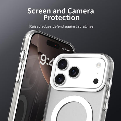 For iPhone 18 Pro Max C-type Candy Magsafe PC Hybrid TPU Phone Case - White - EDA007087733A