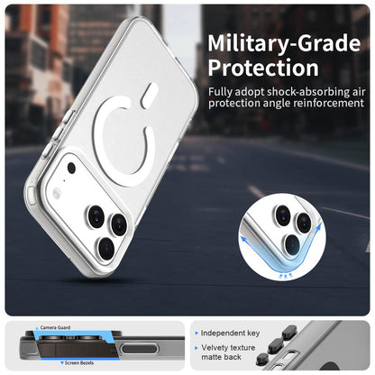 For iPhone 18 Pro Max C-type Candy Magsafe PC Hybrid TPU Phone Case - White - EDA007087733A