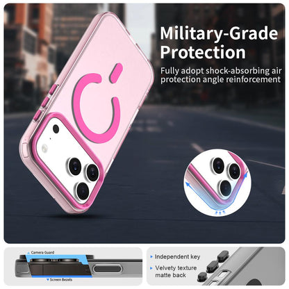 For iPhone 18 Pro Max C-type Candy Magsafe PC Hybrid TPU Phone Case - Red - EDA007087733D