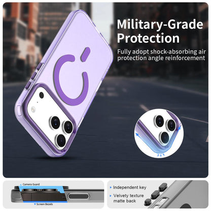 For iPhone 18 Pro Max C-type Candy Magsafe PC Hybrid TPU Phone Case - Purple - EDA007087733G