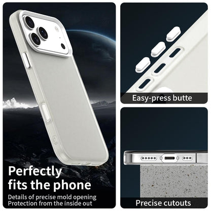 For iPhone 18 Pro Max Candy PC Hybrid TPU Shockproof Phone Case - White - EDA007087826A