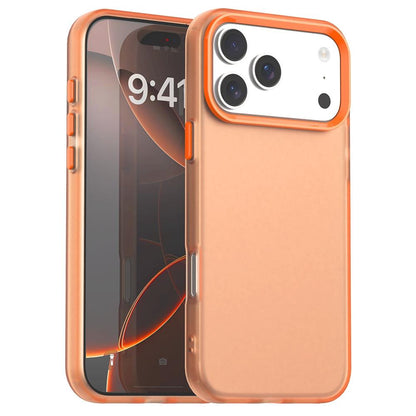 For iPhone 18 Pro Max Candy PC Hybrid TPU Shockproof Phone Case - Orange - EDA007087826B