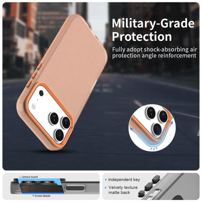 For iPhone 18 Pro Max Candy PC Hybrid TPU Shockproof Phone Case - Orange - EDA007087826B
